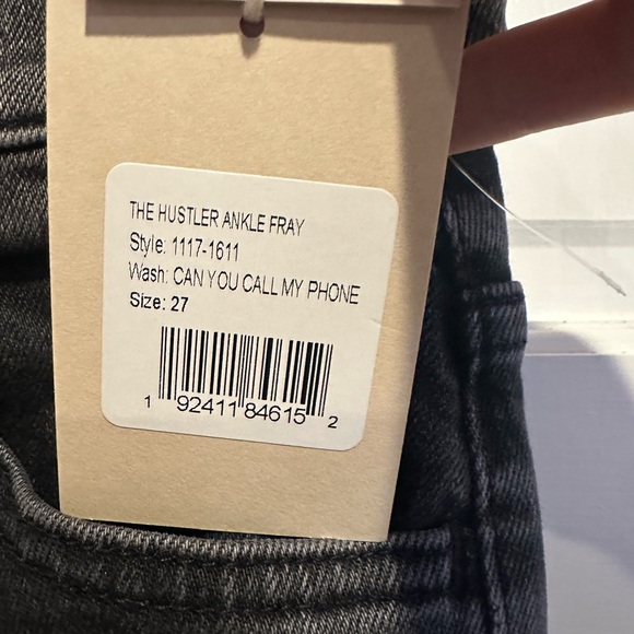 MOTHER The Hustler High Waist Fray Hem Ankle Bootcut Jeans - Picture 8 of 13